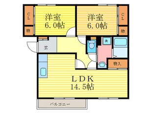 フロ－ラの物件間取画像